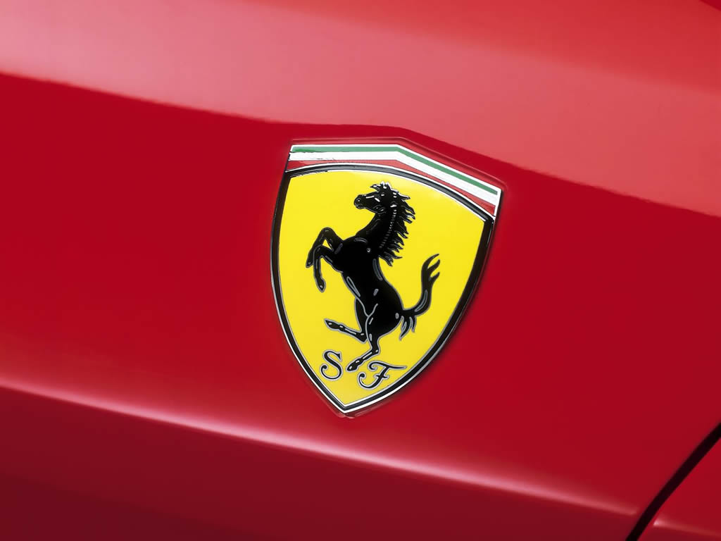 Wallpaper Logo Red Ferrari