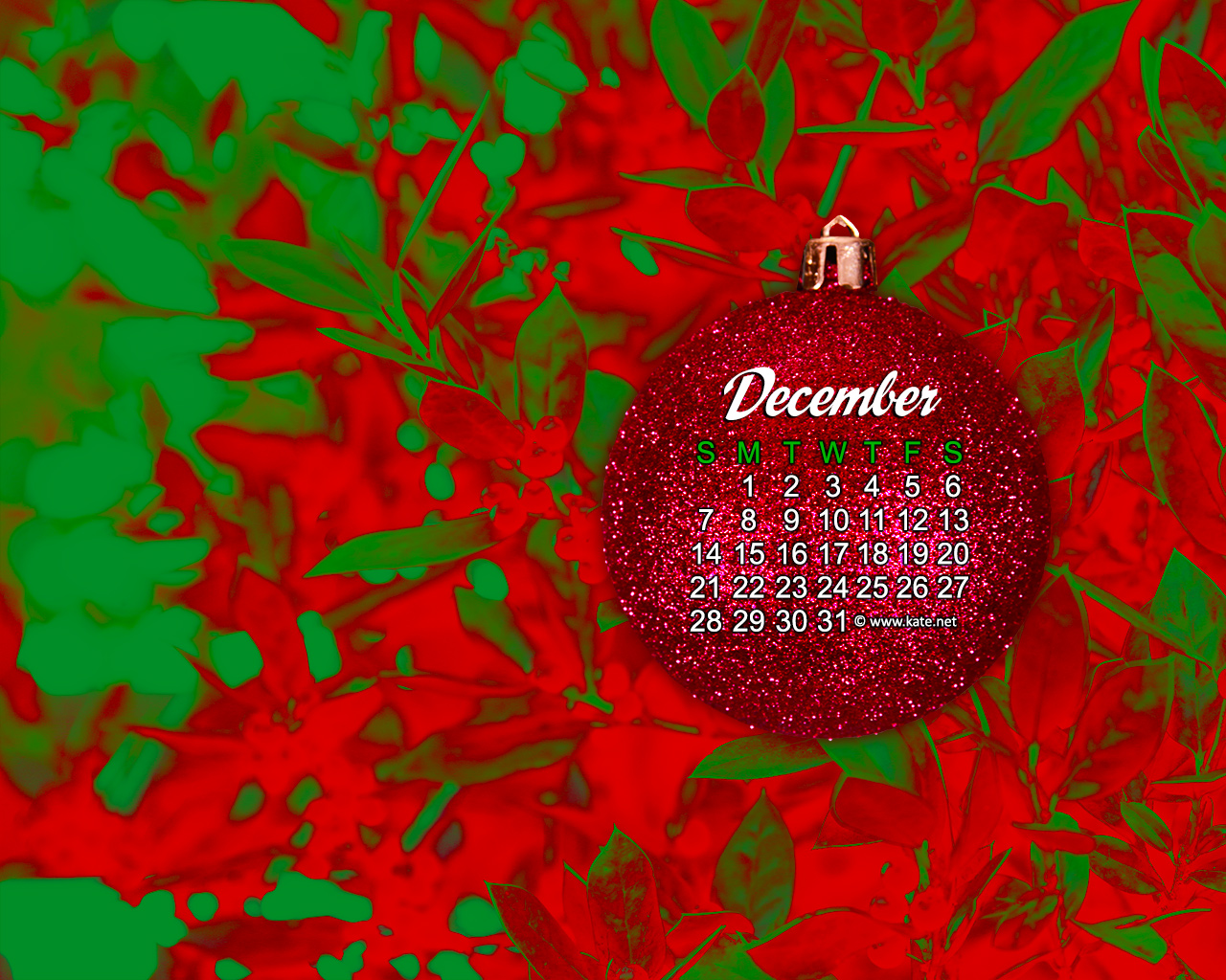 December Calendar Wallpaper