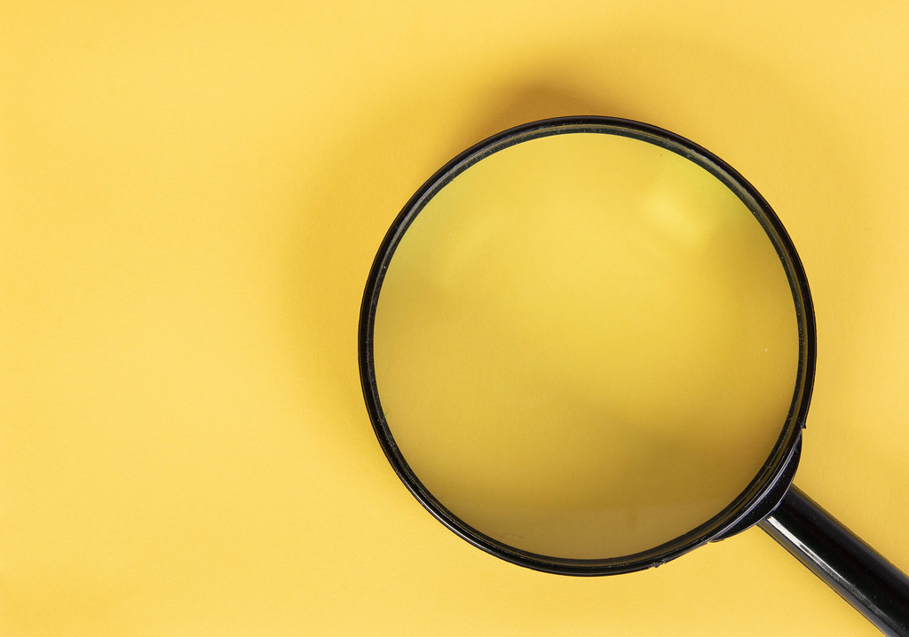Magnifier Glass On Yellow Background Marco Verch Is A Pr