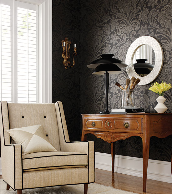  interiordesignofyourbedroomHouse Wallpaper Designs Black Thibaut
