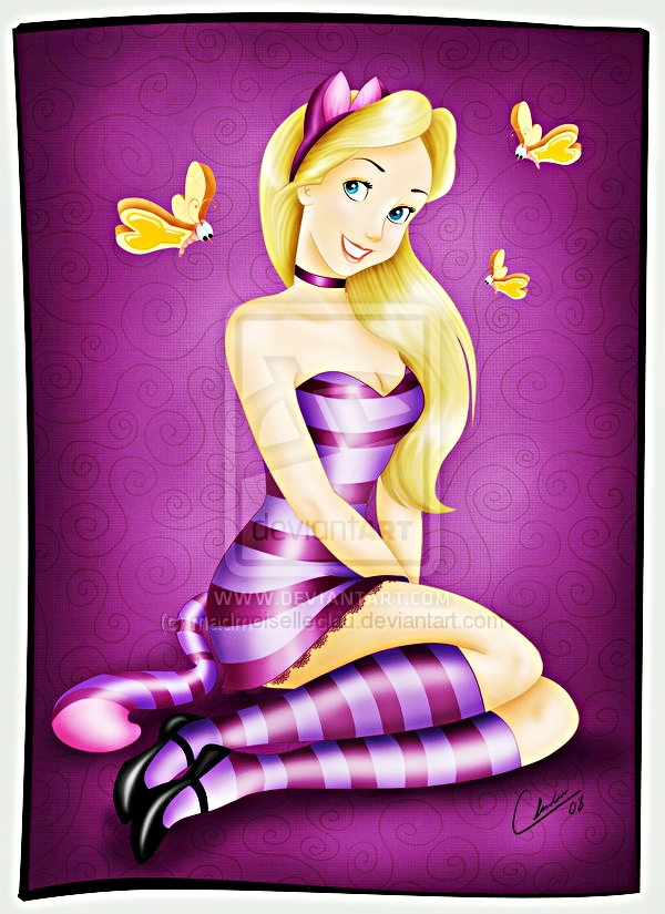 Walt Disney Characters Fan Art Alice As The Cheshire Cat