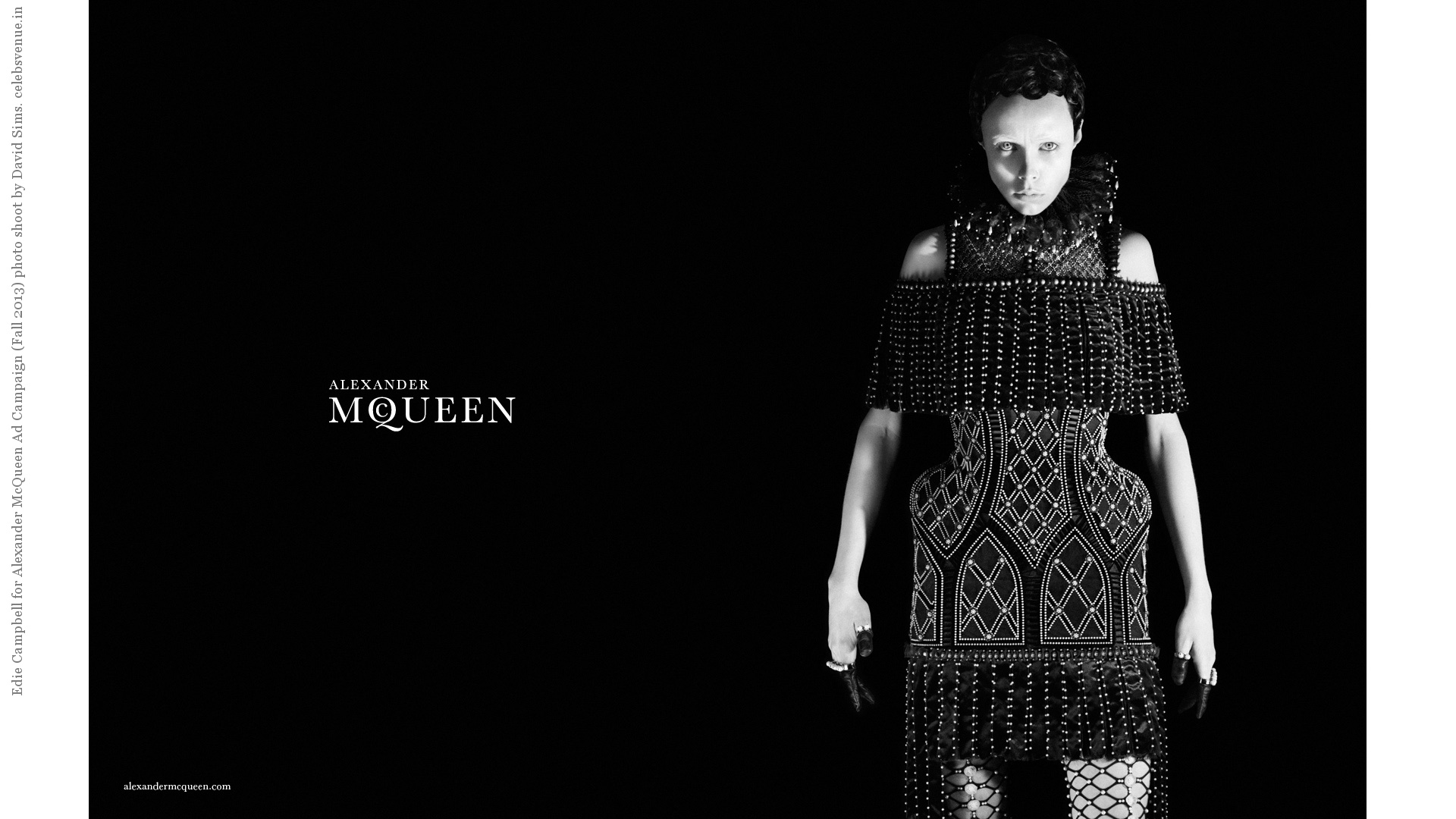 Edie Campbell For Alexander Mcqueen Ad Campaign Fall