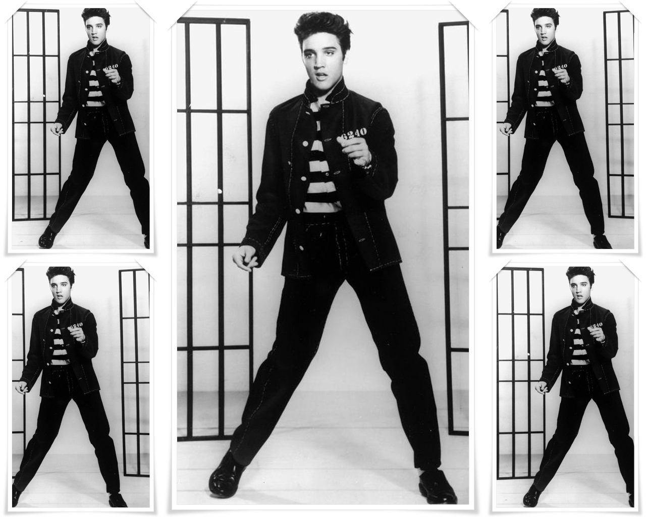 Jailhouse Elvis Presley Desktop Wallpaper