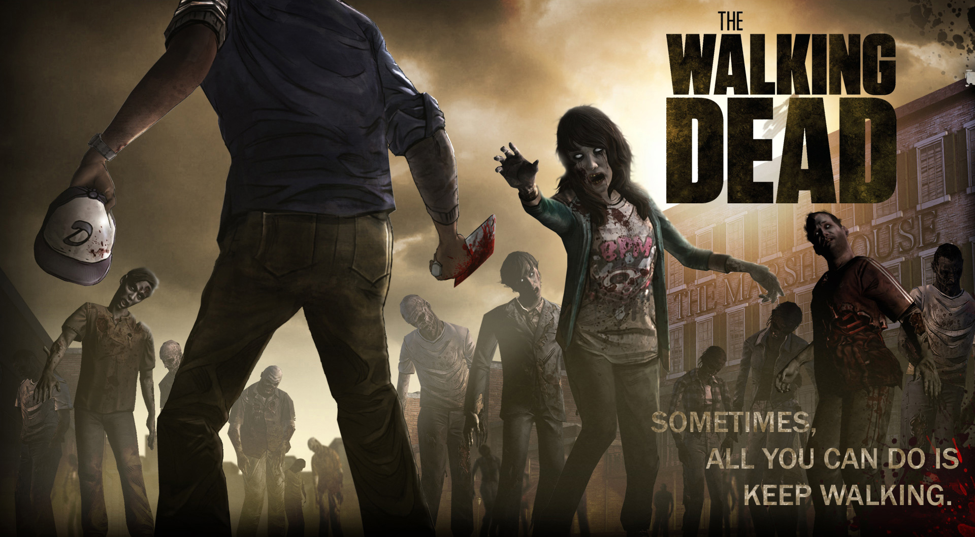 Walking Dead Badass Lee Wallpaper By Insanedictator Fan Art
