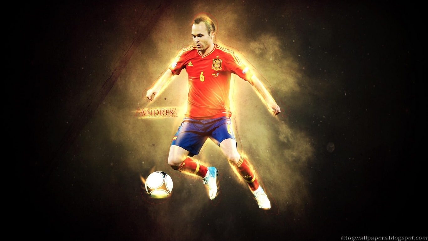 Andres Iniesta Spain Wallpaper Collection