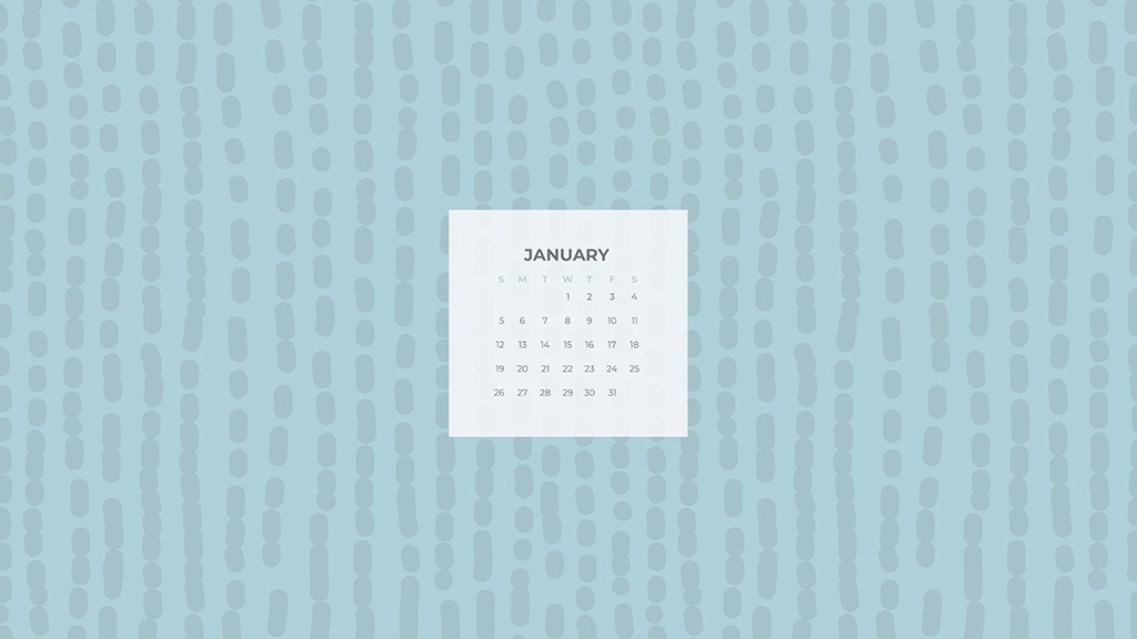 FREE January desktop calendars 24 designs to choose from