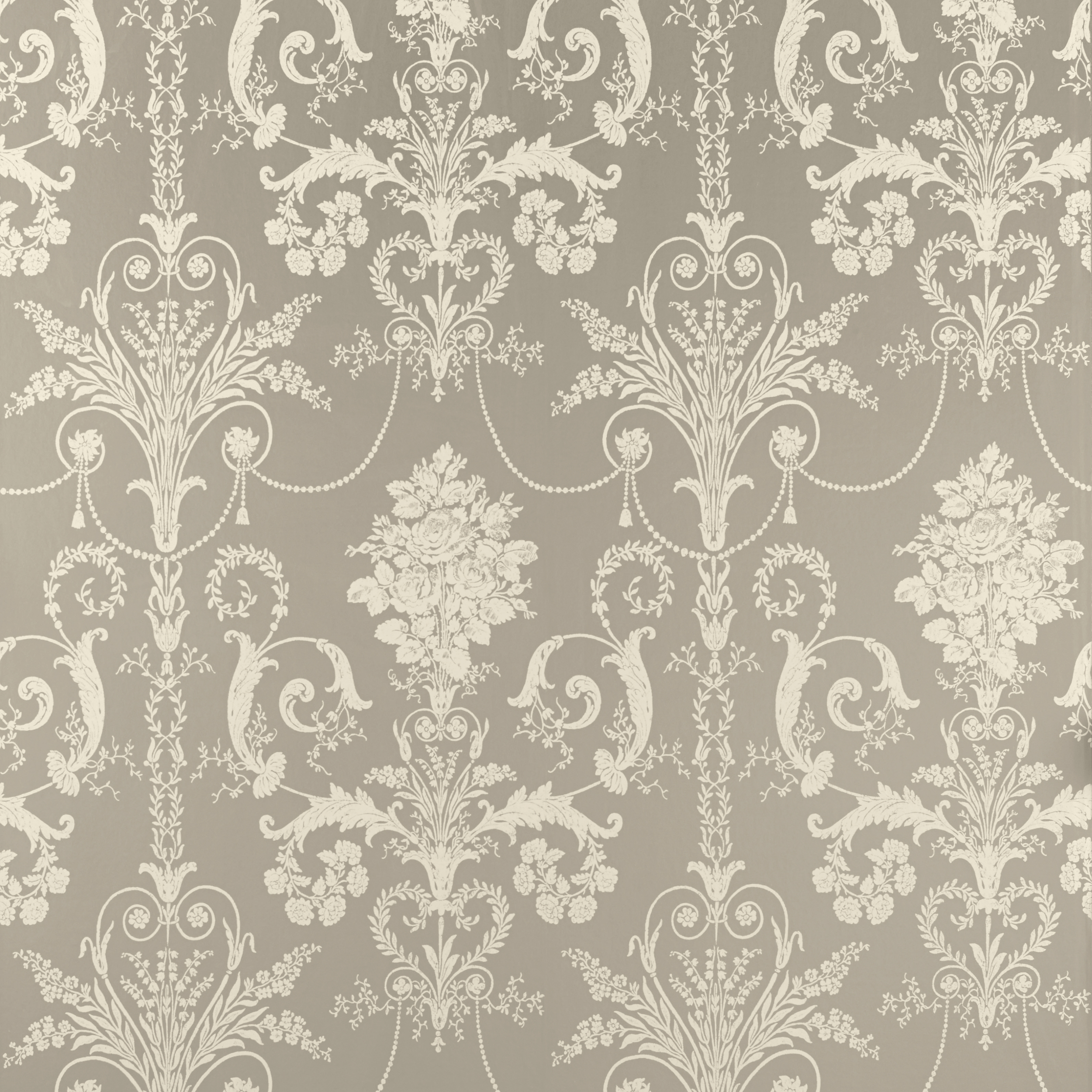 Home Decorating Wallpaper Josette Pewter Grey Patterned