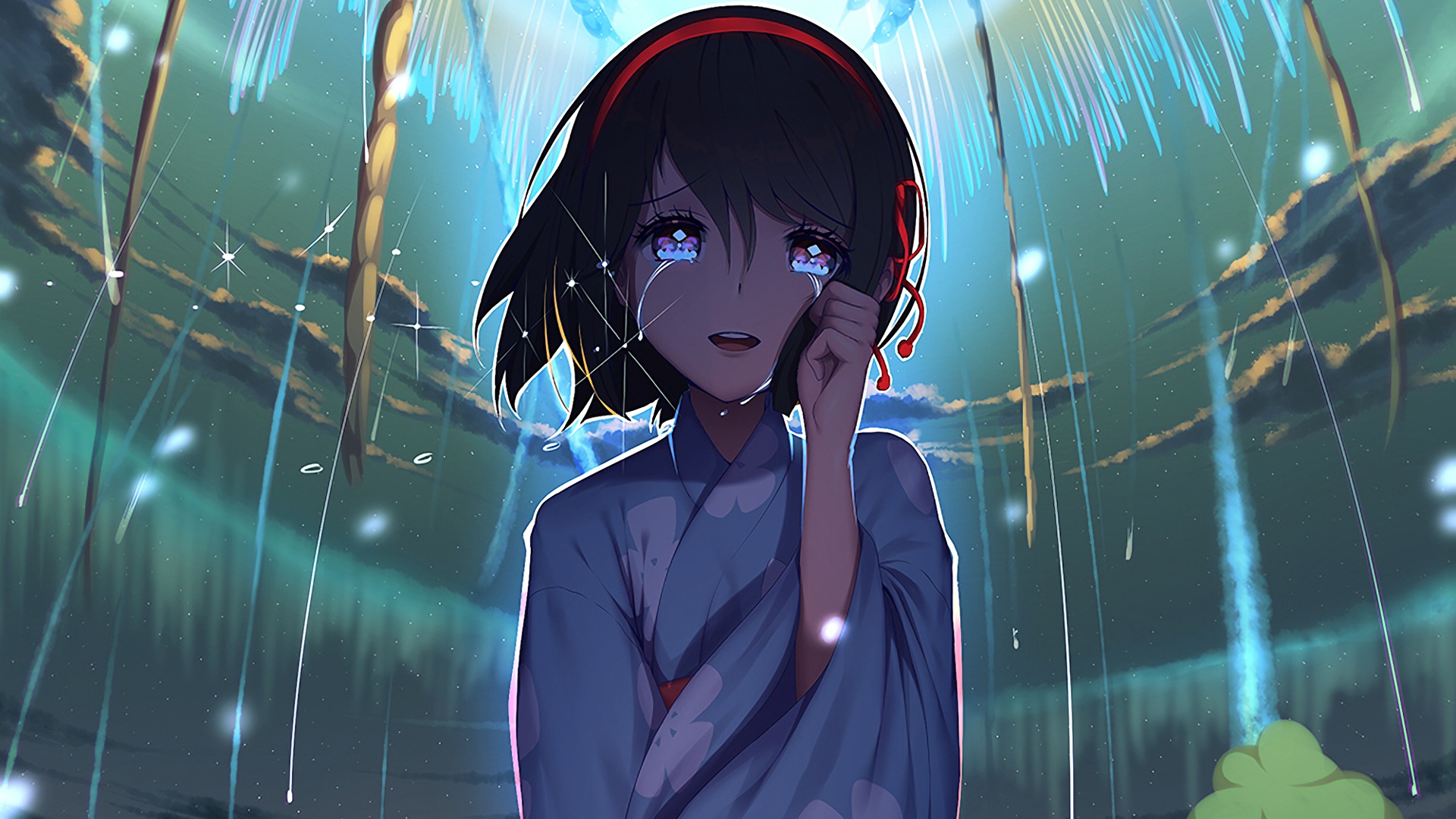 Crying Anime School Girl Sad About Stock Illustration 590334113   Shutterstock