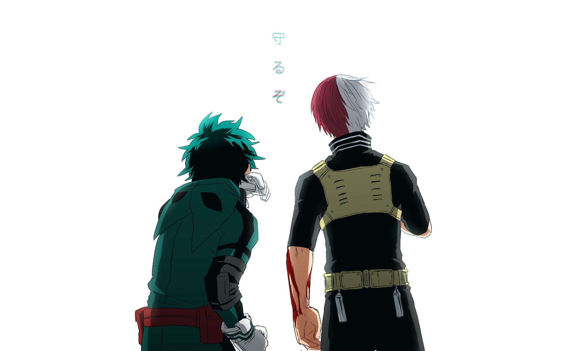 Izuku Midoriya And Shoto Todoroki Wallpaper
