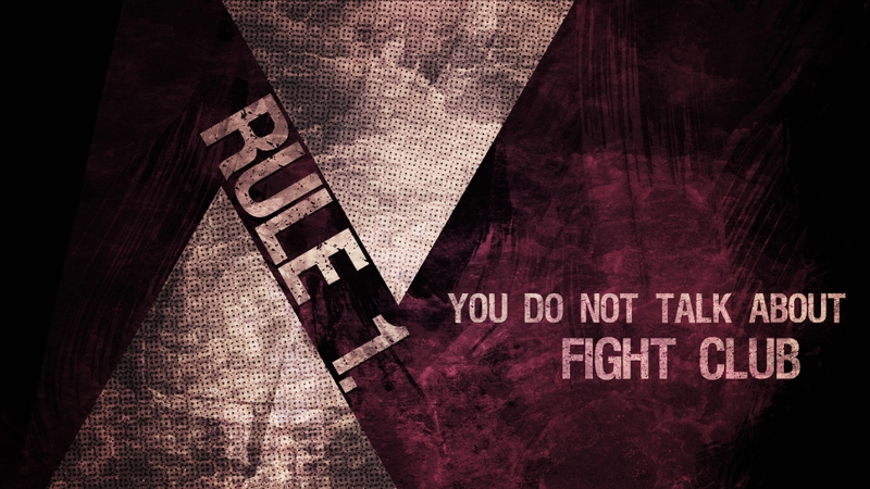 Movies Rules Quotes Fight Club Wallpaper