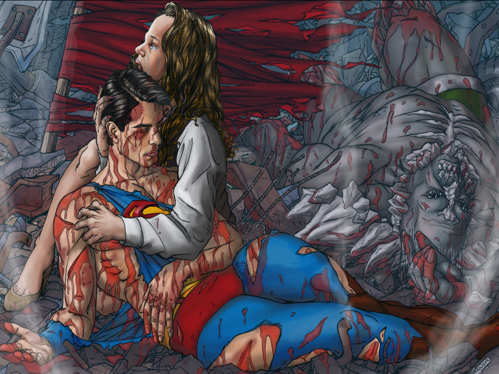 The Death Of Superman Puter Wallpaper Desktop Background