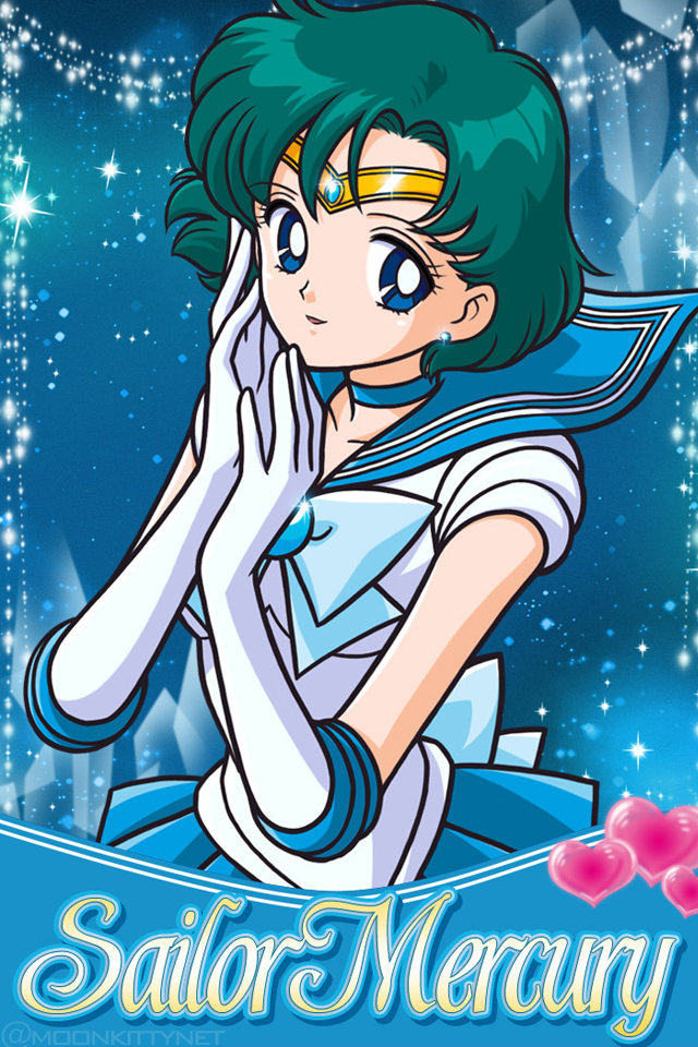 Mercury Sailor Moon Mobile Phone Cellphone iPhone Wallpaper