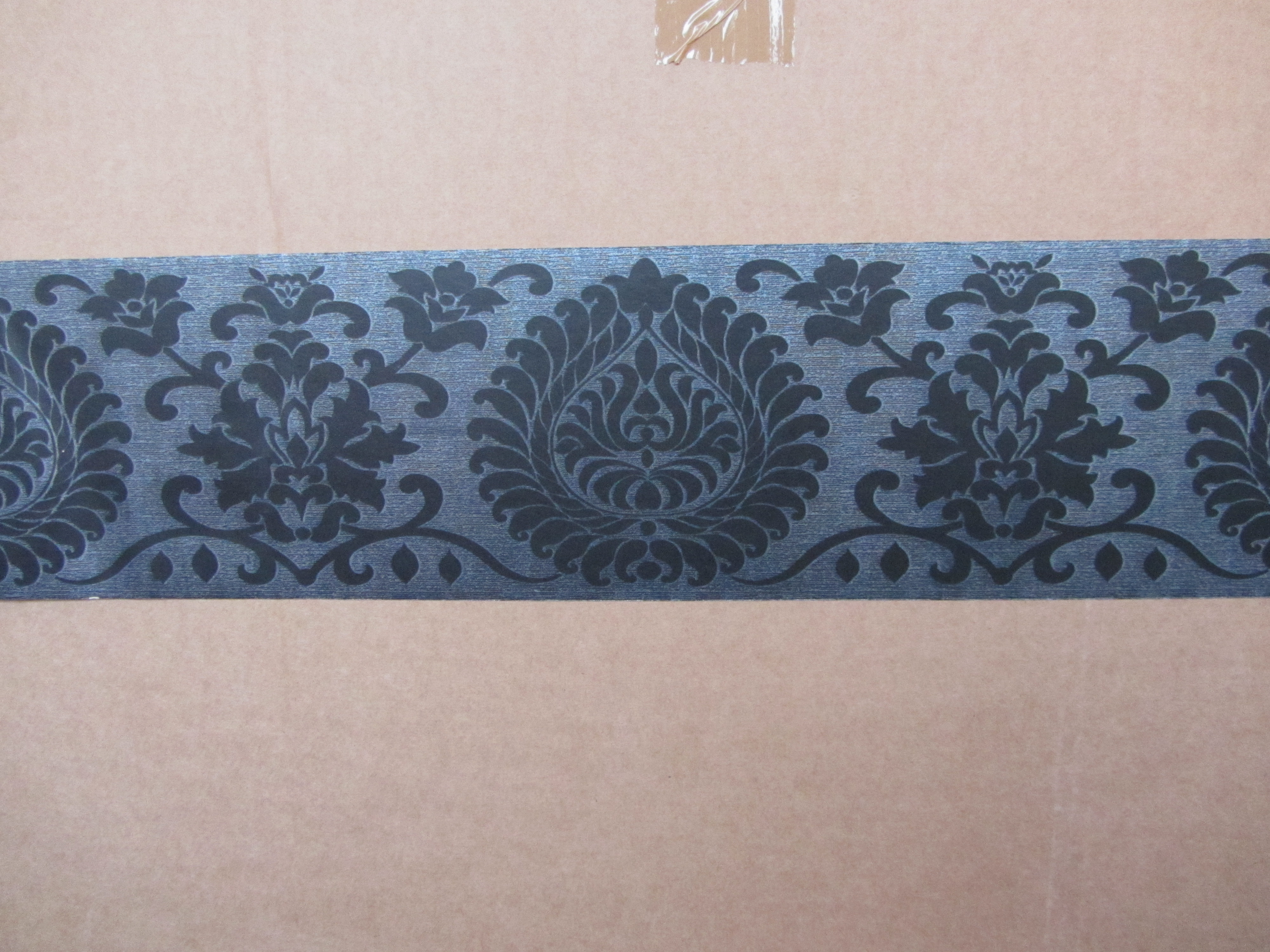 Free download DAMASK BLACK WALLPAPER BORDER SELF ADHESIVE BEDROOM