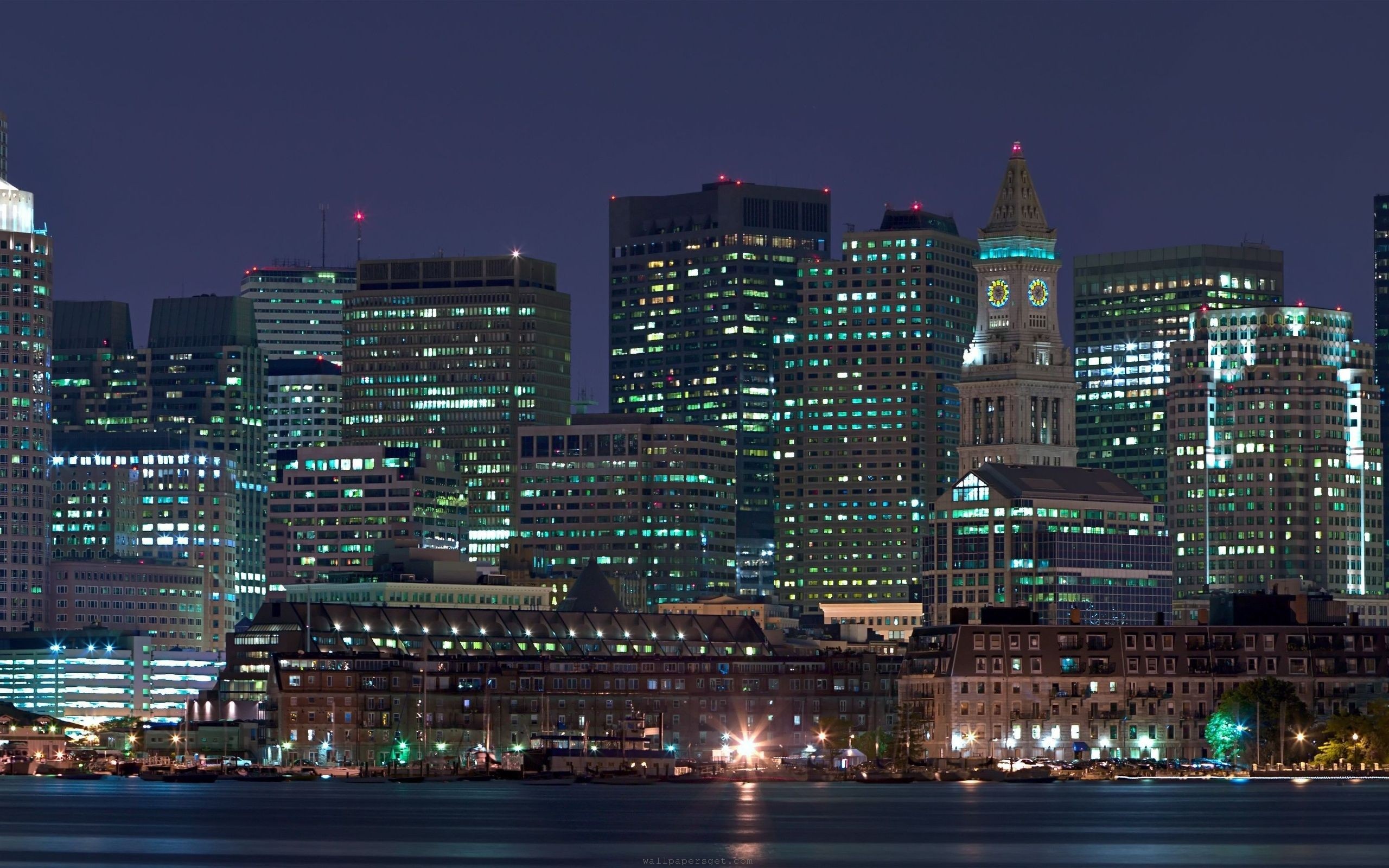 Boston Skyline Photo HD Wallpaper