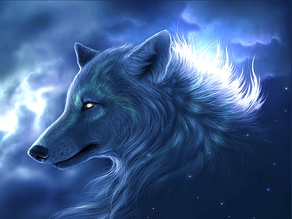 Cool Wolf Background HD Wallpaper