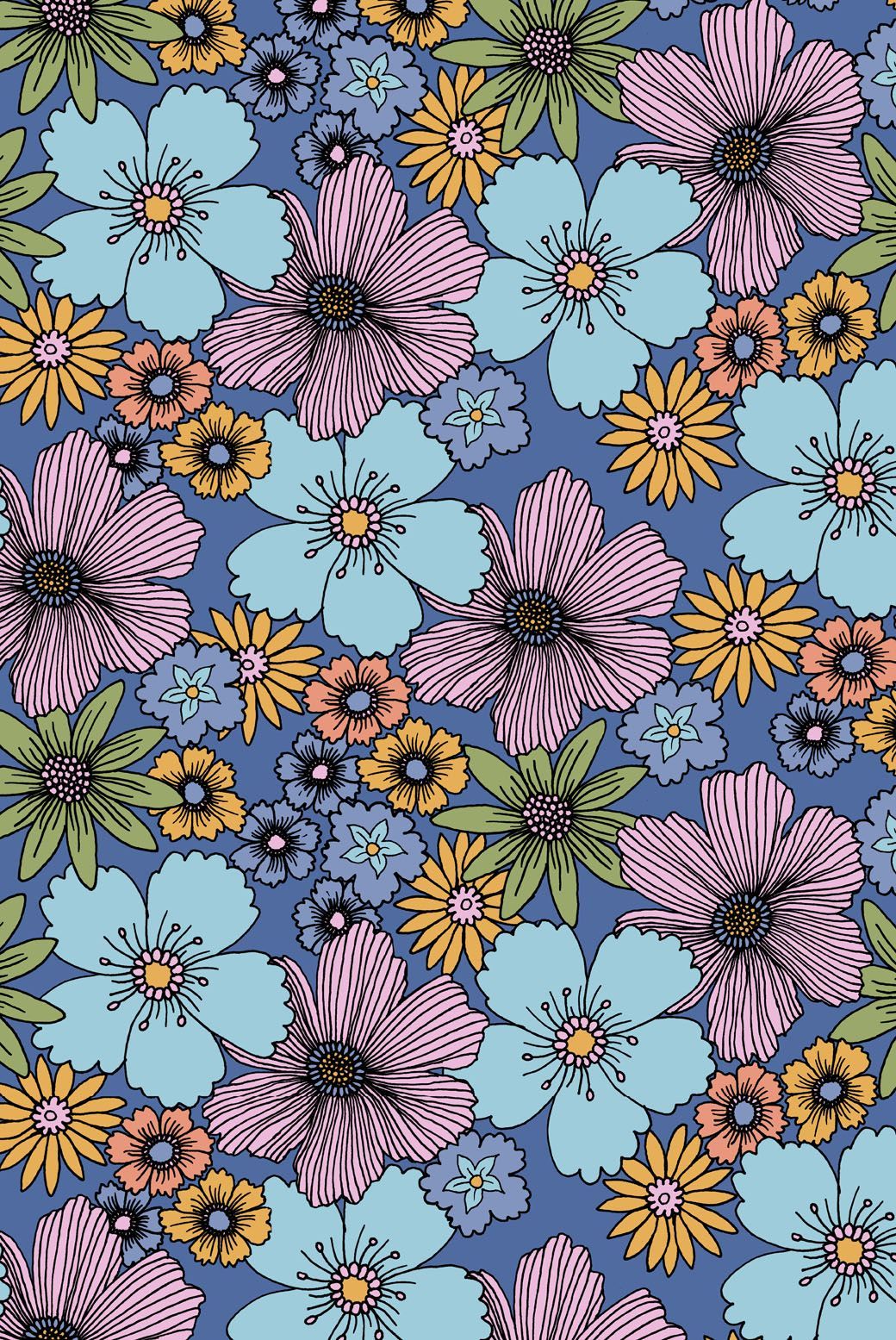 70s Flower Wallpaper