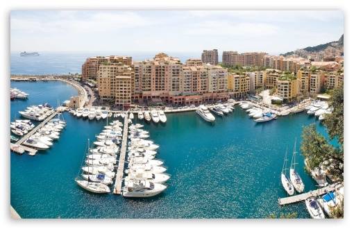 Monte Carlo Harbour Monaco HD Wallpaper For Wide Widescreen