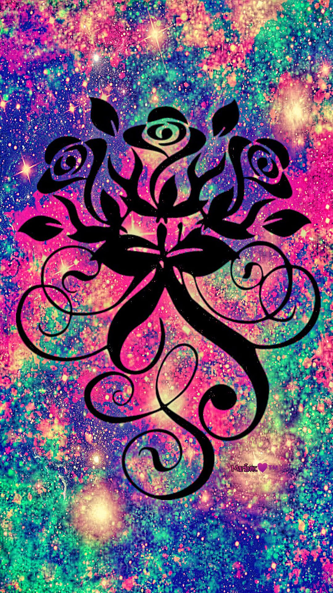 Beautiful Roses Galaxy Wallpaper By Artist Unknown
