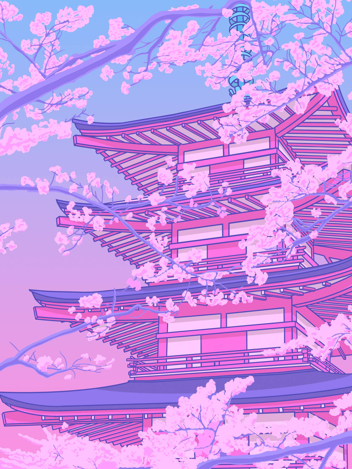 Pastel Japanese Aesthetic Wallpaper