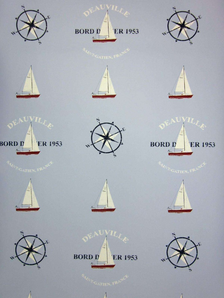 Galerie Nautical Blue Wallpaper Nursery