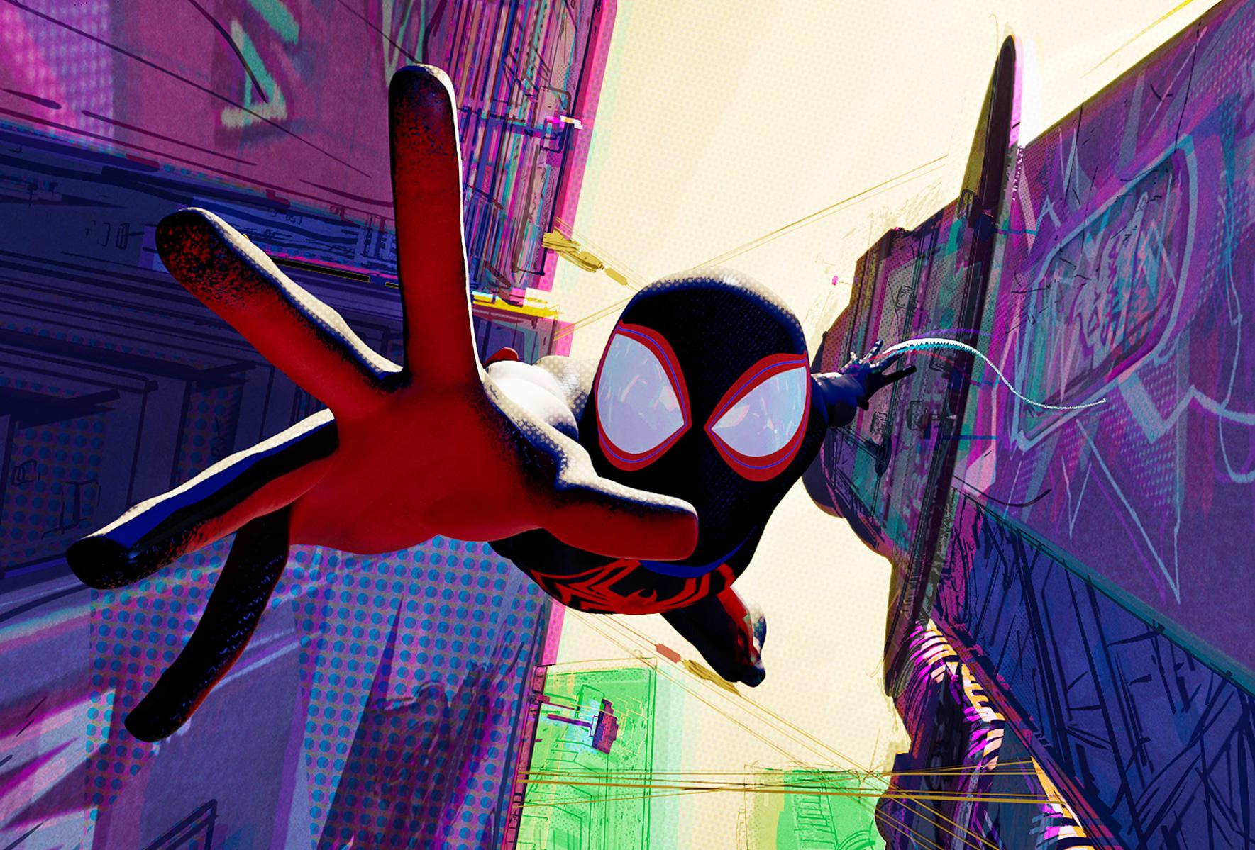 Spider Man Across The Verse Swings In With A Spectacular