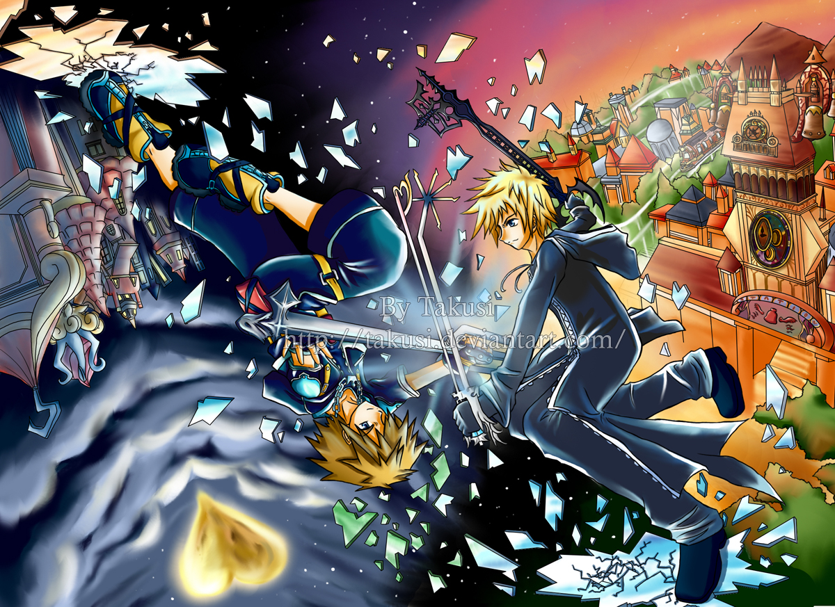 Kingdom Hearts Wallpaper Sora And Roxas Kingdom hearts