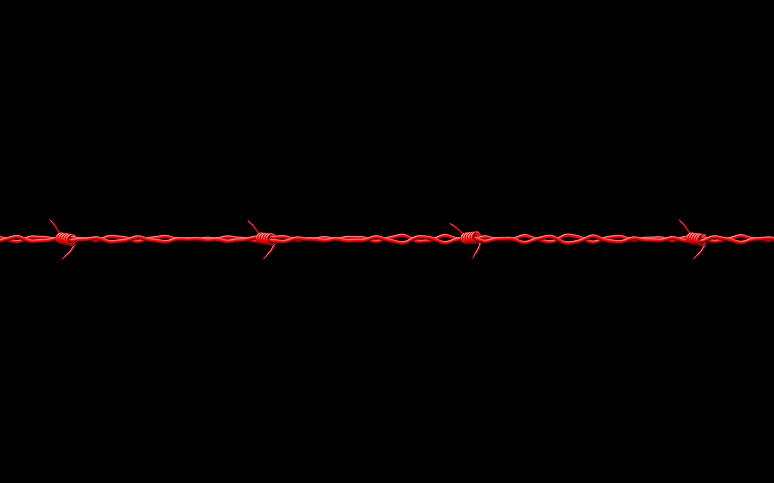 Wallpaper Barbwire Red And Black