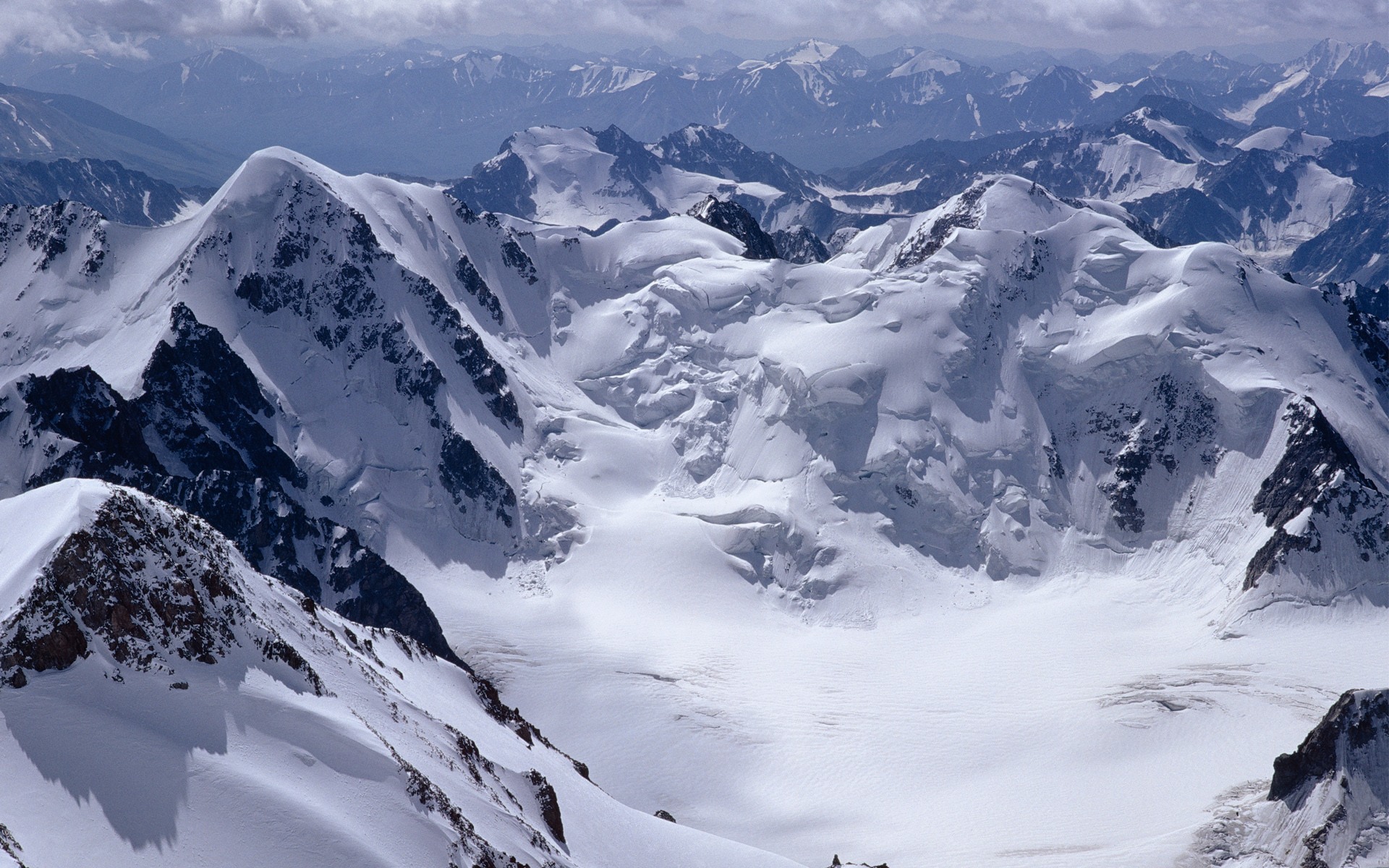 Free Download Snowy Mountains Desktop Wallpaper 1920x1200 - 