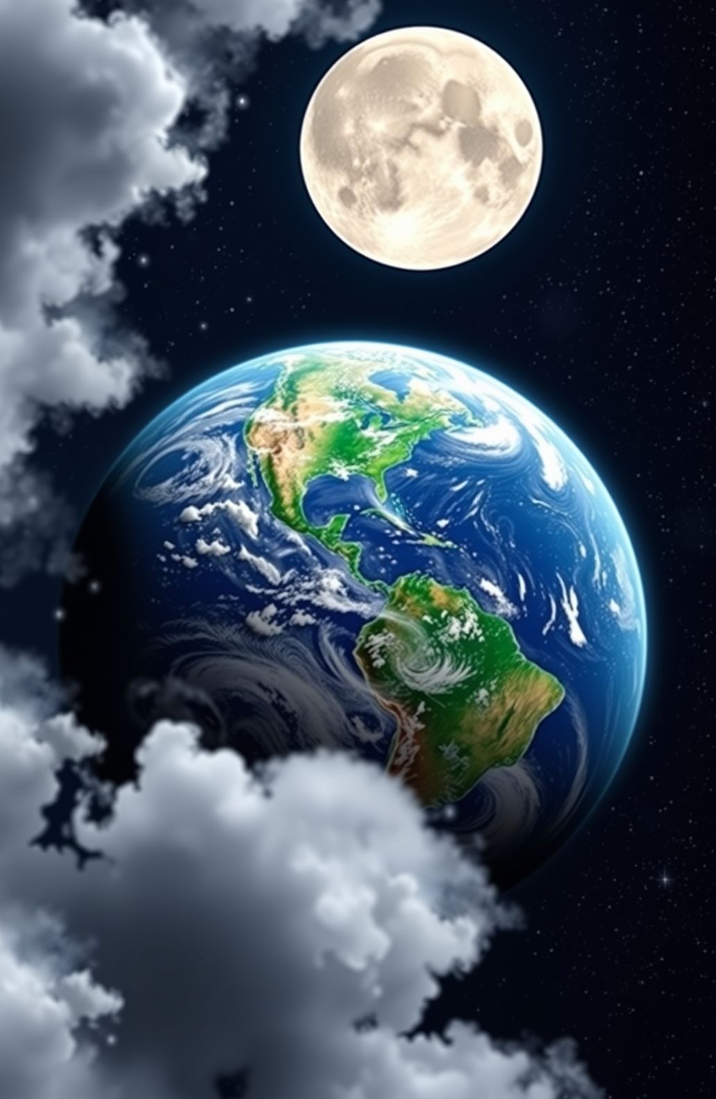 Earth And Moon Live Wallpaper