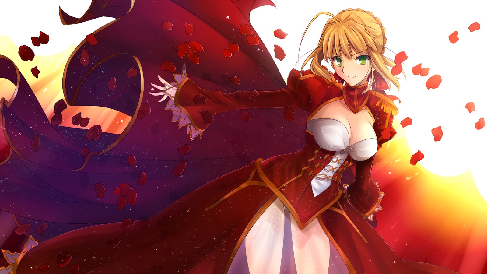 Saber Red Fate Stay Night Wallpaper Anime Blonde A797