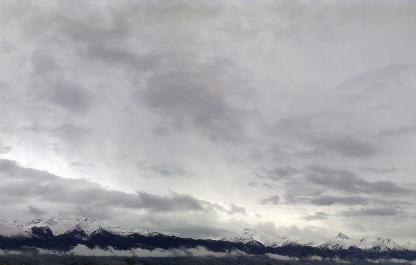 Wallpaper The Sky Clouds Mountains Kyrgyzstan Image For