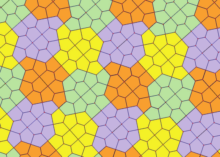 Spaceship Cairo Prismatic Tiling With Wallpaper Group P4g