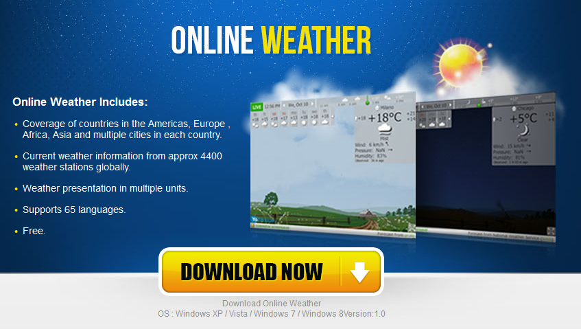 Easy To Use Desktop Widget Which Provides You With Real Time Weather