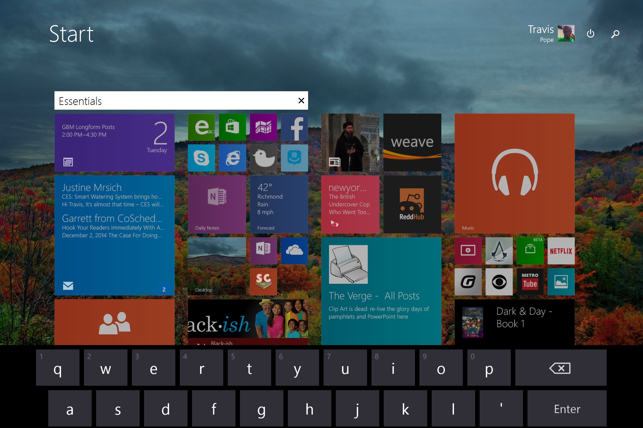 Add A Background To Your Surface Pro Start Screen