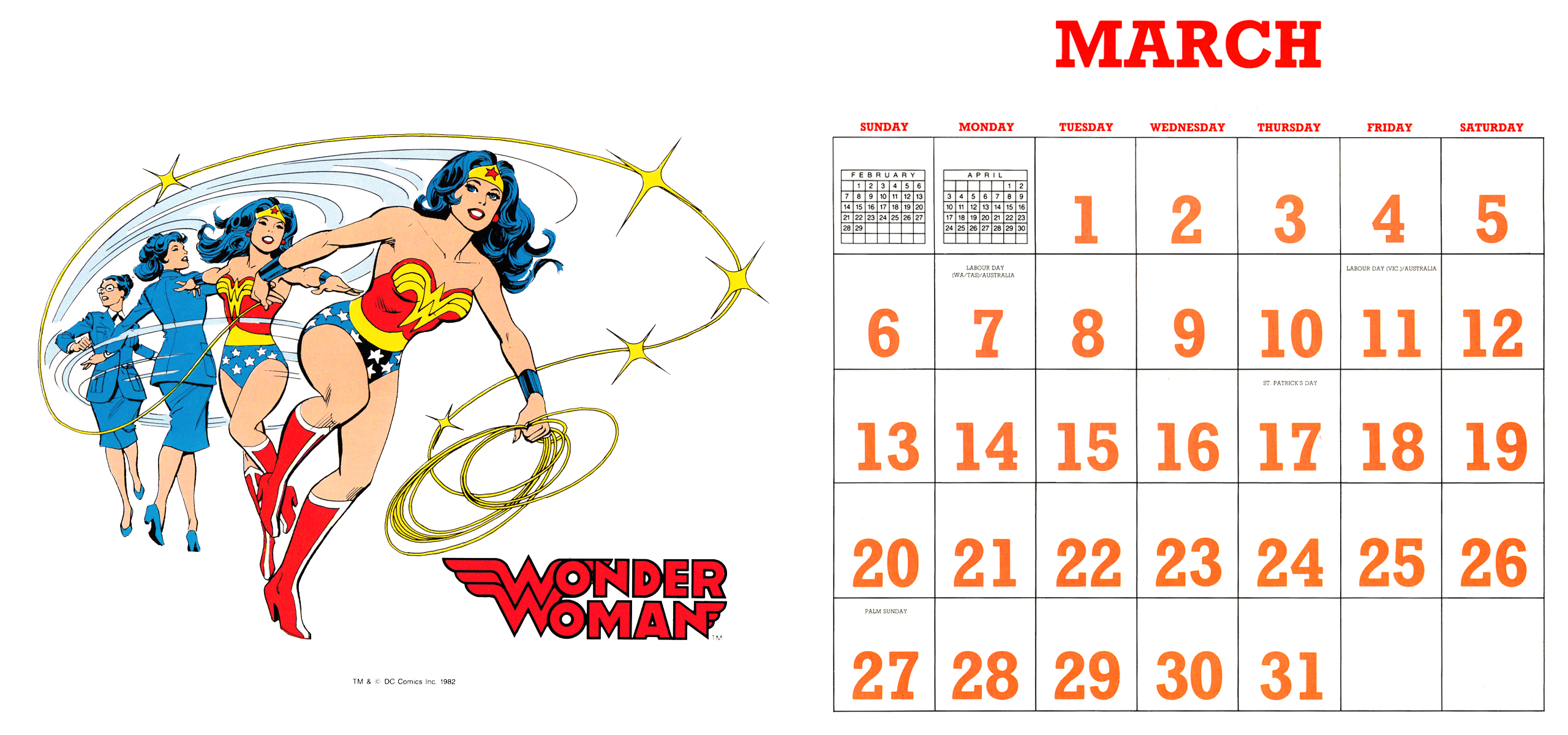 Dc Super Powers Wallpaper Calendar Andertoons Cartoon