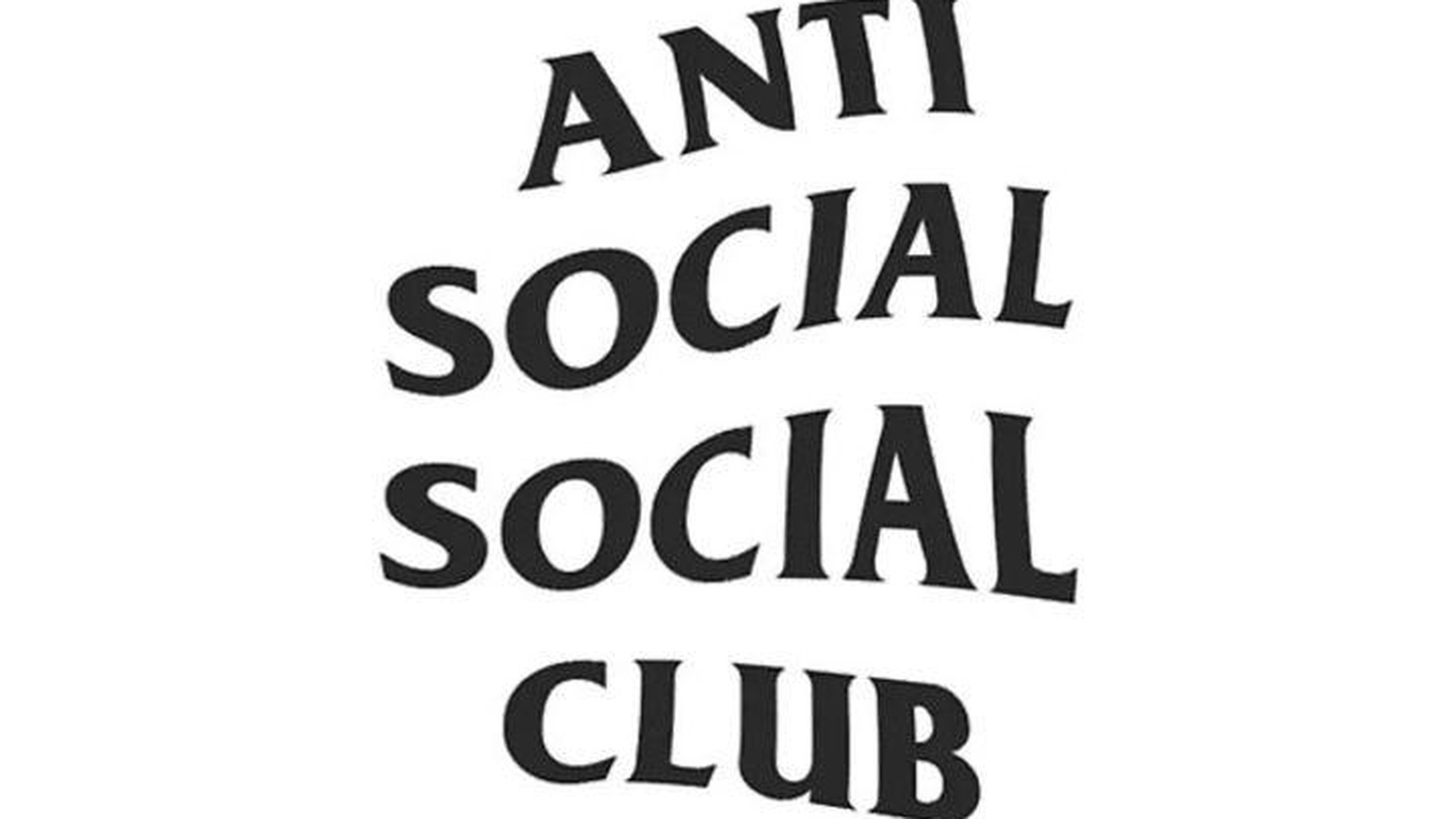 Black And White Anti Social Club Logo Hypebeast