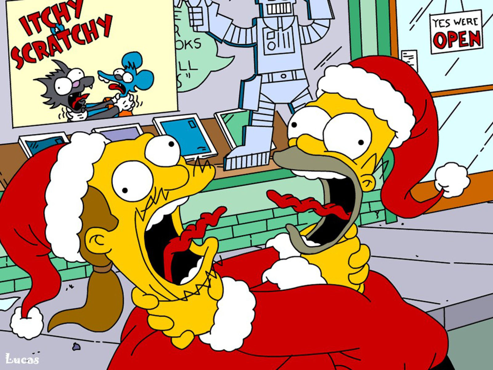 🔥 [70+] Simpsons Christmas Wallpapers WallpaperSafari