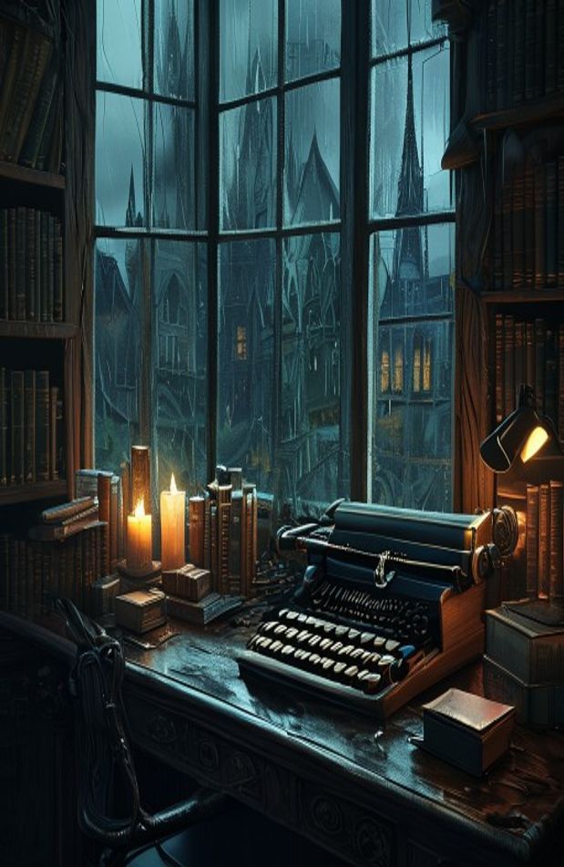 Dark Academia Computer Wallpaper