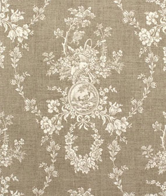 Waverly Country House Linen Cameo Toile Fabric By Texassusannie