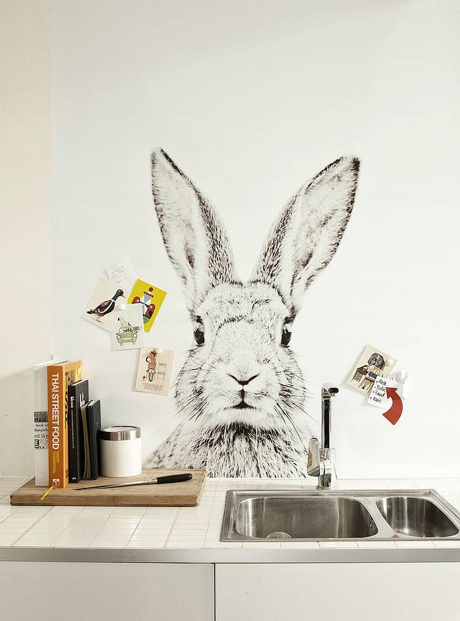 Rabbit Printed Magic Wallpaper