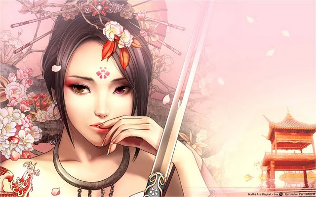  Samurai Girl desktoplaptop wallaper Listed in anime category