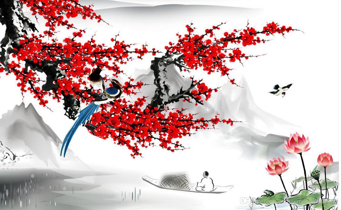 Plum Blossom Chinese Wallpaper Teahub Io