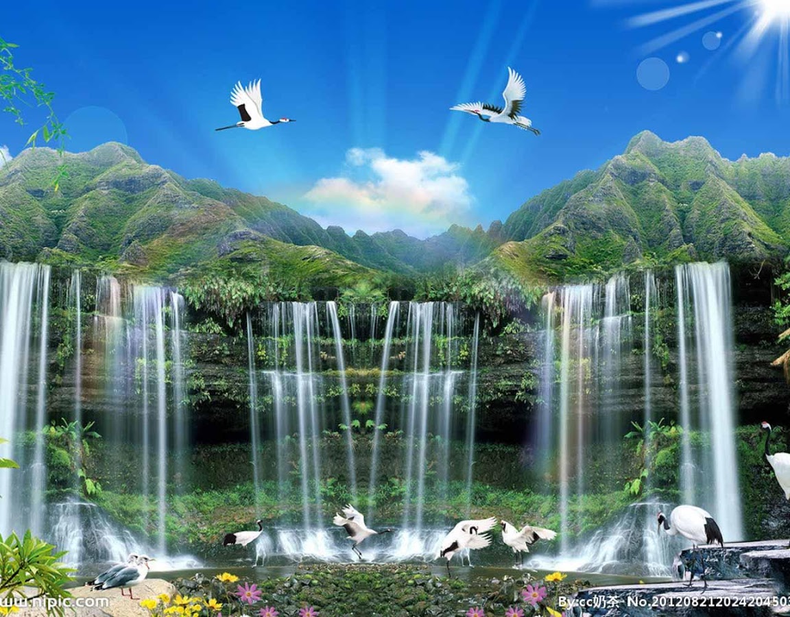 3d Waterfall Live Wallpaper Screenshot