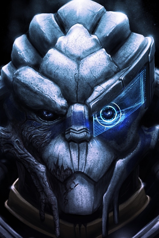 Mass Effect Soldier Simply Beautiful iPhone Wallpaper