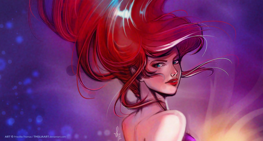 Ariel  The little Mermaid  Anime Style by Erinnyon on DeviantArt