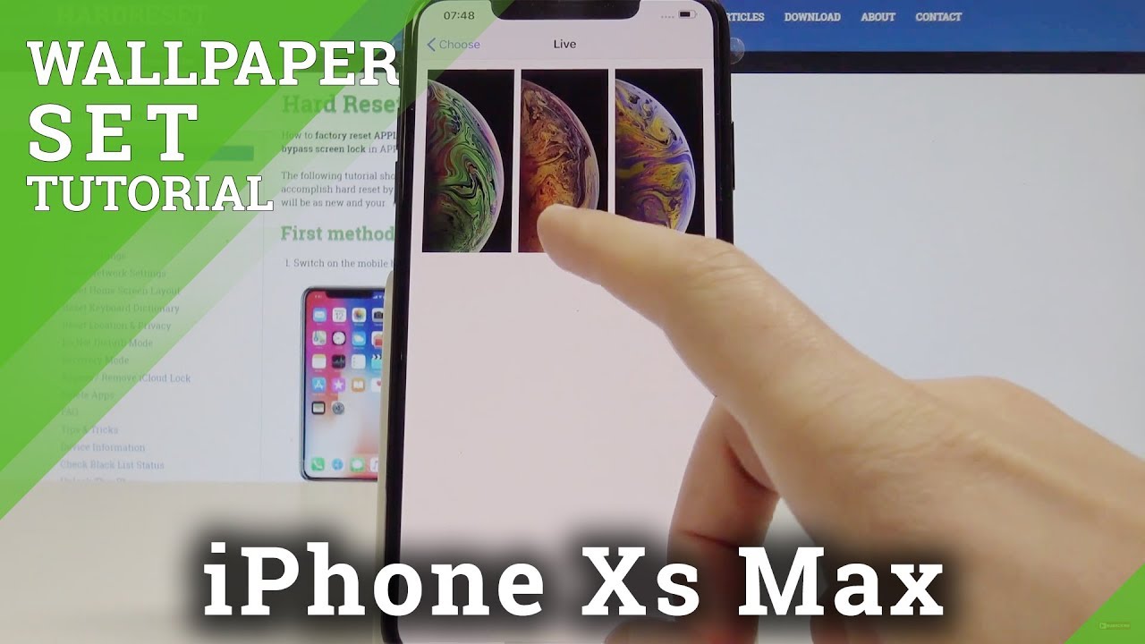 How to Change Wallpaper on iPhone Xs Max   Set Up iOS Wallpaper