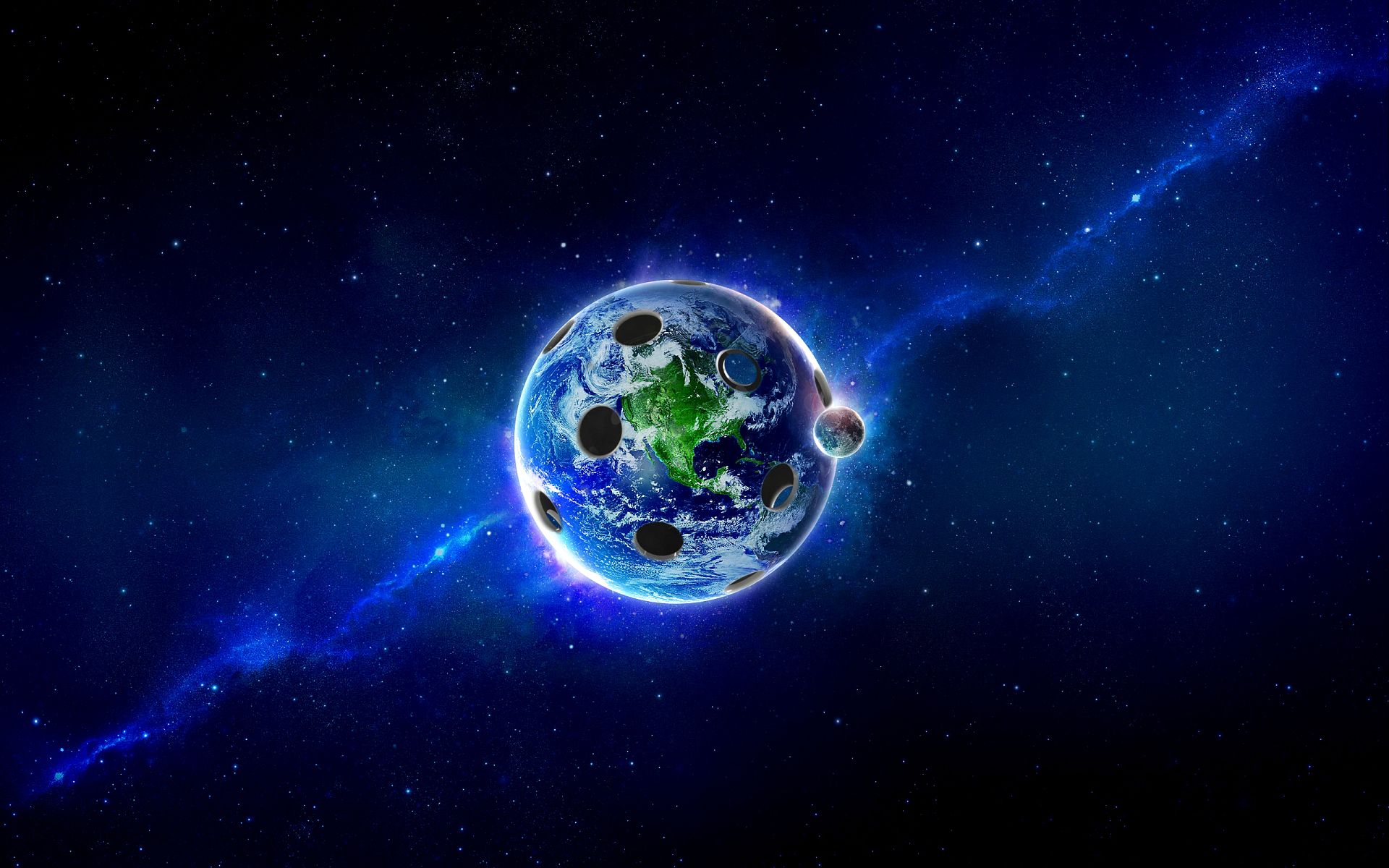 Floorball iPhone Wallpaper Earth Space