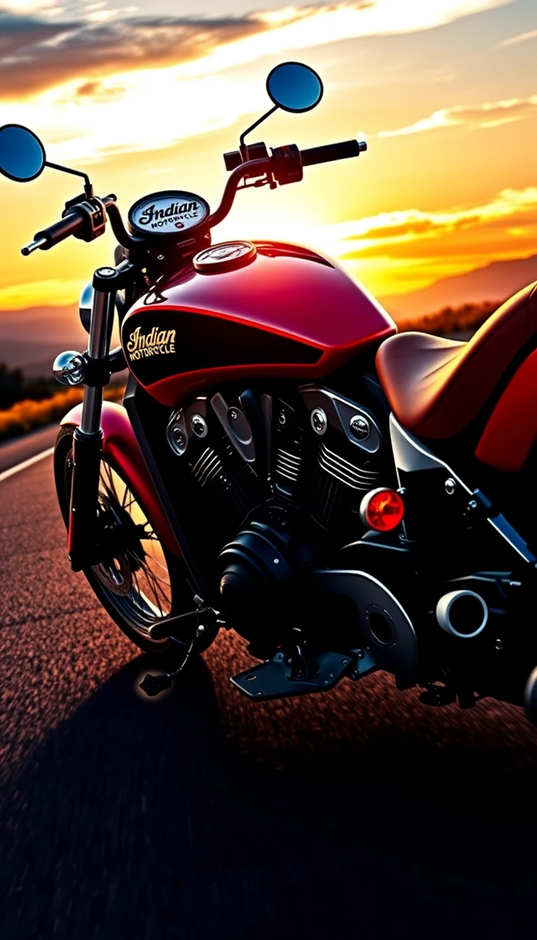 Indian Motorcycle Scout Phone Wallpaper