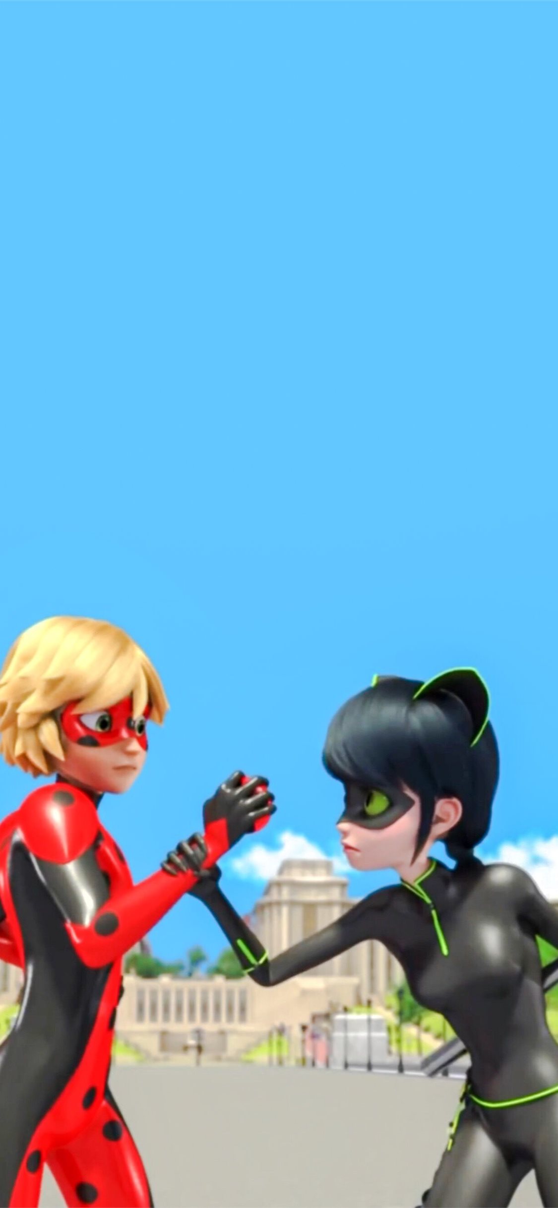 Miraculous Tales Of Ladybug Cat Noir iPhone Wallpaper