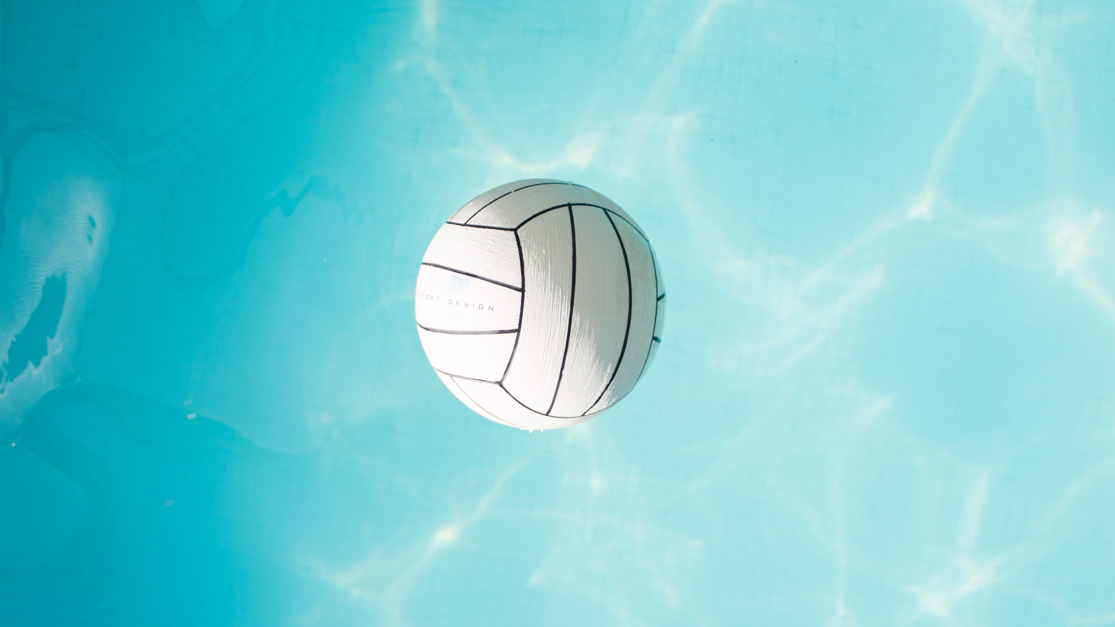 Wallpaper Volleyball Blue Water UHD 4k Picture Image
